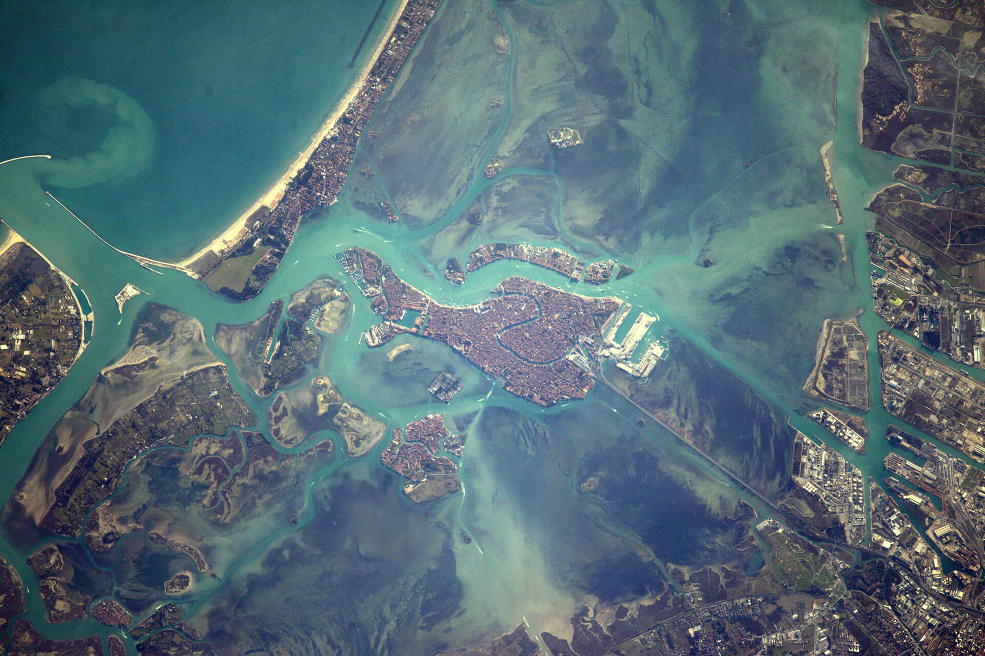 Venise vue de la Station spatiale internationale